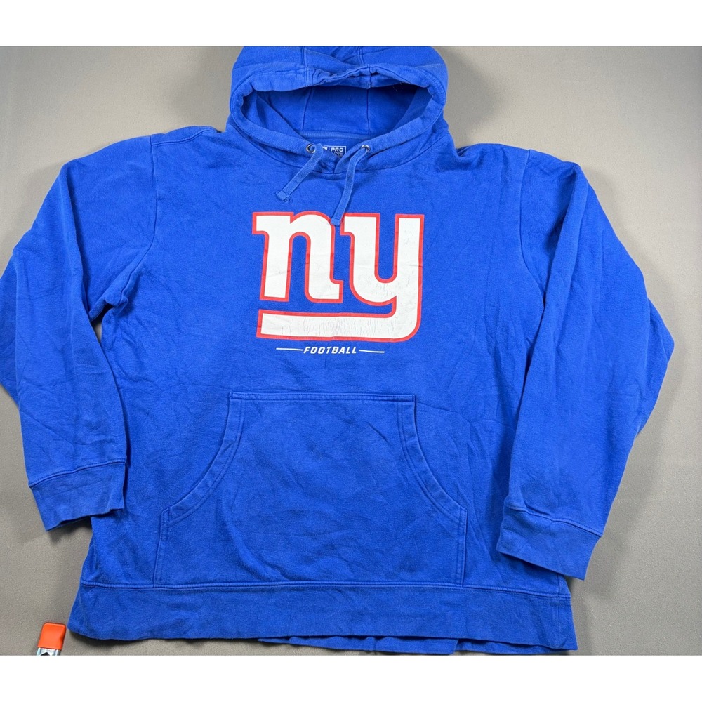 New York Giants NFL Pro Line Fanatics Hoodie Blue XL Mens Pullover Sweatshirt